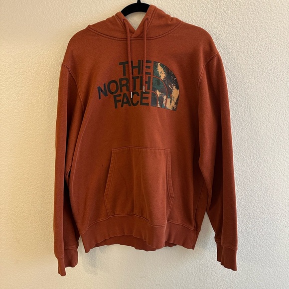 Orange The North Face camo Hoodie - Picture 2 of 4